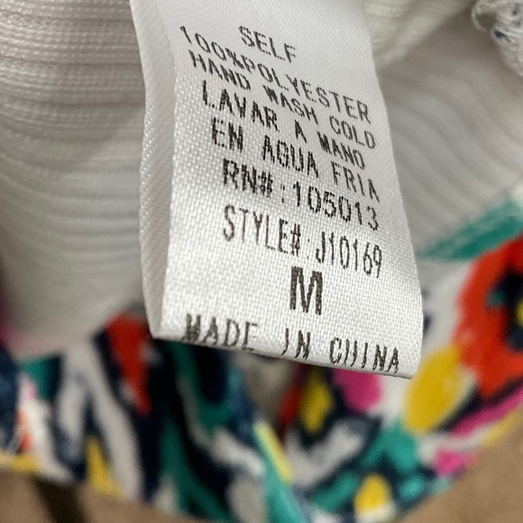 285 - Savanna Jane NWT Multicolor Rhinestone Fringe Jean Jacket Size Medium - Picture 5 of 6